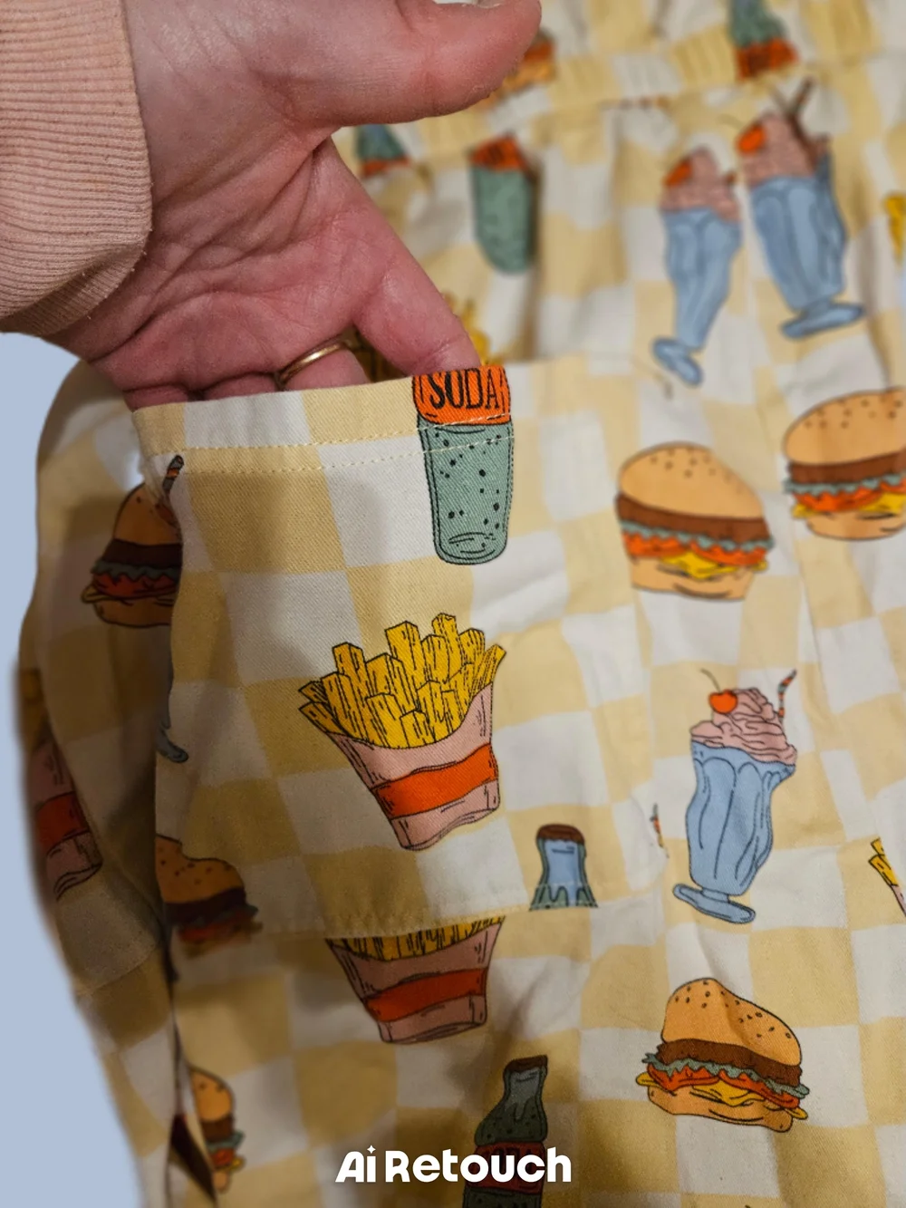 GUC Lucy & Yak Fast Food Theme/ Print Short Sleeve Romper Size 16 - Picture 6 of 6